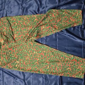 Vibrant Green and Orange Leggings